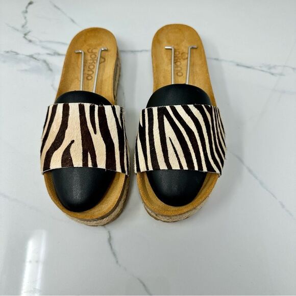 Yokono Calf Hair Sandals- Size 8 - Picture 3 of 14